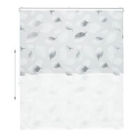 relaxdays Duschrollo Blätter 140,0 x 240,0 cm  ( 10032541_1048 )