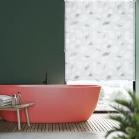 relaxdays Duschrollo Blätter 140,0 x 240,0 cm  ( 10032541_1048 )