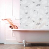 relaxdays Duschrollo Blätter 140,0 x 240,0 cm  ( 10032541_1048 )