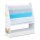 relaxdays Kinderregal weiß/blau 71,0 x 23,0 x 74,0 cm, 1 St.