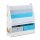 relaxdays Kinderregal weiß/blau 71,0 x 23,0 x 74,0 cm, 1 St.