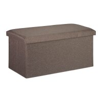 relaxdays Sitztruhe 10031616_709 dunkelgrau Holz 76,5 cm