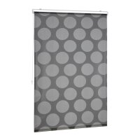 relaxdays Duschrollo schwarz, grau 100,0 x 240,0 cm