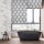 relaxdays Duschrollo schwarz, grau 100,0 x 240,0 cm