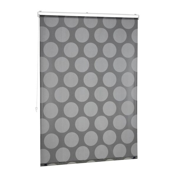 relaxdays Duschrollo schwarz, grau 120,0 x 240,0 cm