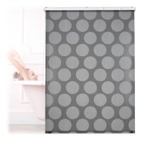 relaxdays Duschrollo schwarz, grau 120,0 x 240,0 cm