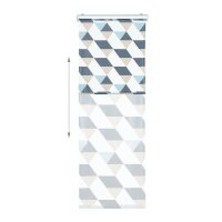 relaxdays Duschrollo Dreiecke 80,0 x 240,0 cm