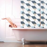 relaxdays Duschrollo Dreiecke 80,0 x 240,0 cm
