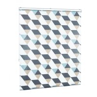 relaxdays Duschrollo Dreiecke 140,0 x 240,0 cm