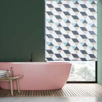 relaxdays Duschrollo Dreiecke 140,0 x 240,0 cm