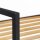 relaxdays Beistellregal braun, schwarz 39,0 x 32,5 x 95,0 cm, 1 St.