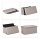 relaxdays Sitztruhe 10031586_111 grau Holz 76,5 cm