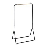 relaxdays Kleiderständer schwarz Metall 80,0 x 145,0...