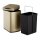 relaxdays Sensor Mülleimer 12,0 l gold, 1 St.