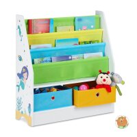 relaxdays Kinderregal mehrfarbig 71,0 x 23,0 x 74,0 cm, 1 St.