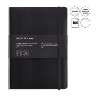 MIQUELRIUS Notizbuch Leather ca. DIN A5 blanko, schwarz...