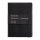 MIQUELRIUS Notizbuch Leather ca. DIN A5 kariert, schwarz Softcover 300 Seiten, 1 St.