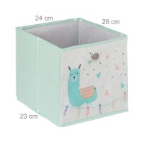 relaxdays Kinderregal Lama mehrfarbig 53,0 x 30,0 x 62,0 cm, 1 St.