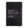 MIQUELRIUS Notizbuch Leather ca. DIN A6 kariert, schwarz Softcover 200 Seiten, 1 St.