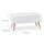 relaxdays Sitztruhe 10025734_49 weiß Holz 80,0 cm