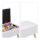 relaxdays Sitztruhe 10025734_49 weiß Holz 80,0 cm