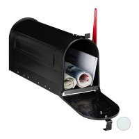 relaxdays Zeitungsrolle US Mail 10028065_46 schwarz mit...