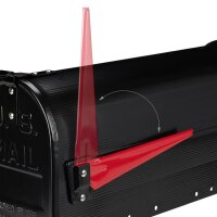 relaxdays Zeitungsrolle US Mail 10028065_46 schwarz mit Zeitungsfach
