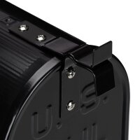 relaxdays Zeitungsrolle US Mail 10028065_46 schwarz mit Zeitungsfach