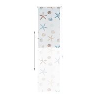 relaxdays Duschrollo OCEAN Muscheln, Seesterne 60,0 x...