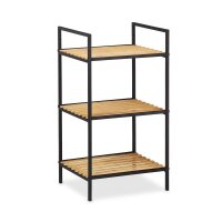 relaxdays Beistellregal braun, schwarz 39,0 x 32,5 x 71,0...