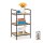 relaxdays Beistellregal braun, schwarz 39,0 x 32,5 x 71,0 cm, 1 St.