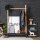 relaxdays Beistellregal braun, schwarz 39,0 x 32,5 x 71,0 cm, 1 St.
