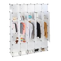 relaxdays Kleiderschrank, 10024527_50 transparent 180,0 x...
