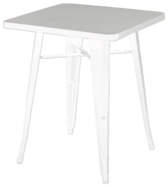 meet powered by PAPERFLOW URBAN Beistelltisch quadratisch Stahl weiß 60,0 x 60,0 x 73,0 cm, 1 St.