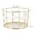 relaxdays Aufbewahrungskorb gold 21,5 x 21,5 x 13,0 cm, 1 St.