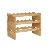 relaxdays Weinregal braun 60,0 x 28,5 x 45,0 cm, 1 St.