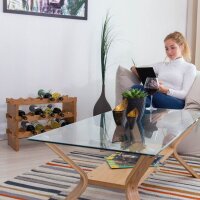 relaxdays Weinregal braun 60,0 x 28,5 x 45,0 cm, 1 St.