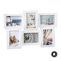 relaxdays  Collage-Bilderrahmen weiß 47,5 x 33,0...