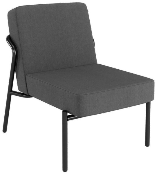 medso powered by PAPERFLOW Sessel MEDSO S anthrazit schwarz Stoff 58,0 x 74,3 x 38,0 cm, 1 St.