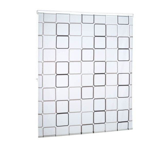relaxdays Duschrollo SQUARE Quadrate 160,0 x 240,0 cm  ( 10026666_1049 )
