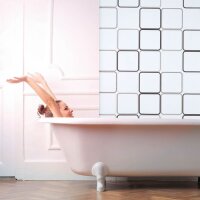 relaxdays Duschrollo SQUARE Quadrate 160,0 x 240,0 cm  (...