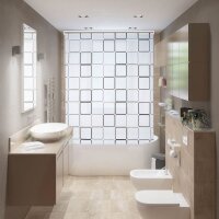 relaxdays Duschrollo SQUARE Quadrate 160,0 x 240,0 cm  ( 10026666_1049 )
