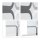 relaxdays Duschrollo SQUARE Quadrate 160,0 x 240,0 cm  ( 10026666_1049 )