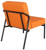 medso powered by PAPERFLOW Sessel MEDSO S orange schwarz Kunstleder 58,0 x 74,3 x 38,0 cm, 1 St.