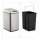 relaxdays Sensor Mülleimer 12,0 l silber, 1 St.