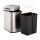 relaxdays Sensor Mülleimer 12,0 l silber, 1 St.
