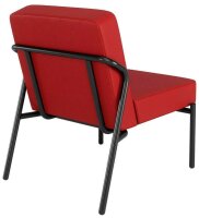 medso powered by PAPERFLOW Sessel MEDSO S rot schwarz Kunstleder 58,0 x 74,3 x 38,0 cm, 1 St.