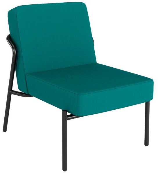 medso powered by PAPERFLOW Sessel MEDSO S blau schwarz Kunststoff 58,0 x 74,3 x 38,0 cm, 1 St.