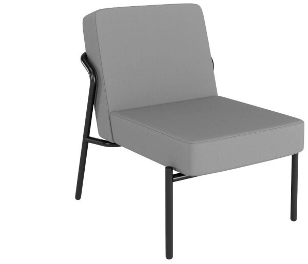 medso powered by PAPERFLOW Sessel MEDSO S grau schwarz Kunststoff 58,0 x 74,3 x 38,0 cm, 1 St.