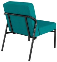 medso powered by PAPERFLOW Sessel MEDSO S blau schwarz Stoff 58,0 x 74,3 x 38,0 cm, 1 St.